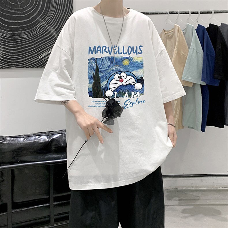 YT26391-P30亚麻短袖t恤男大码五分袖男宽松七分袖大皂风模特,男装T恤,电商A040