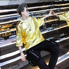 【2025春夏】圣诞元旦夜店舞台演出表演服装T恤衫KK117P35，男装T恤，星座1114（原A254）