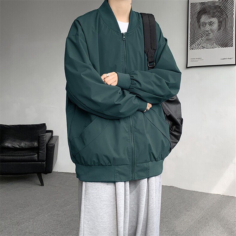 M-8XL春季棒球服外套男大码立领飞行员夹克潮牌休闲衣服JK001P65,男装夹克,电商B312