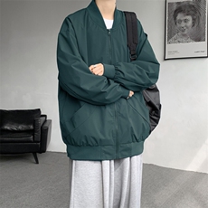 M-8XL春季棒球服外套男大码立领飞行员夹克潮牌休闲衣服JK001P65，男装夹克，电商B312