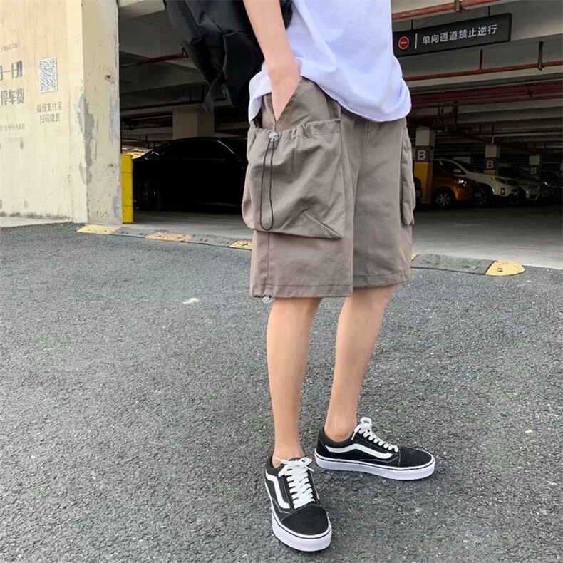 潮流夏季男士短裤嘻哈ins潮牌宽松工装休闲运动五分裤子DK083-p25，男装休闲裤，星座1008