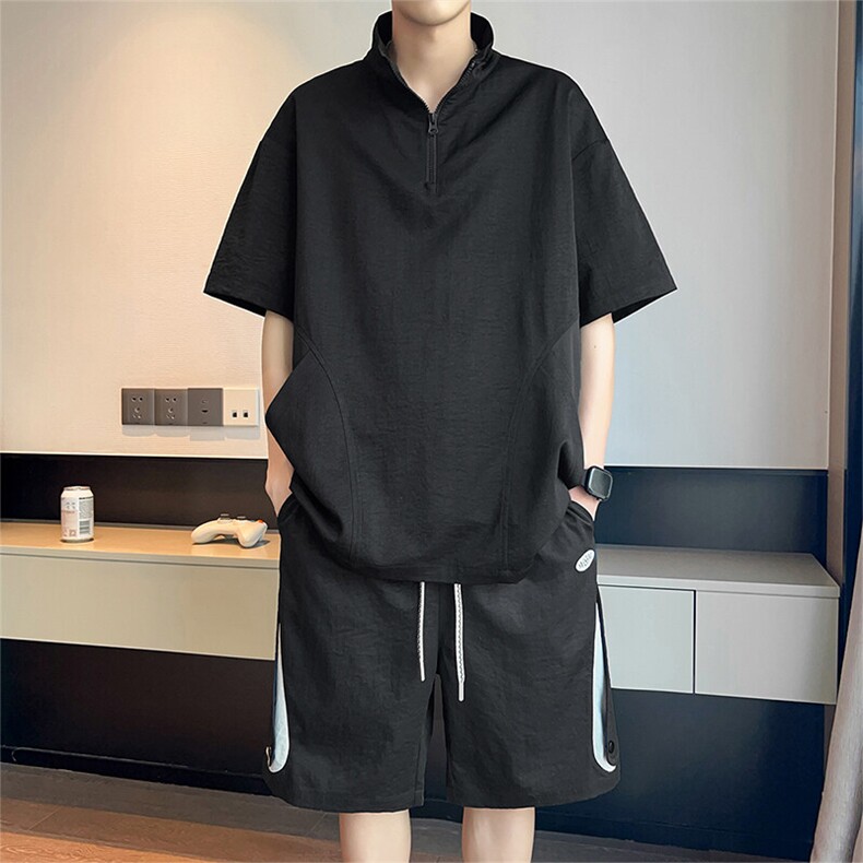 35506-P66大码控118大码夏季男士休闲套装,男装休闲套装,星座209