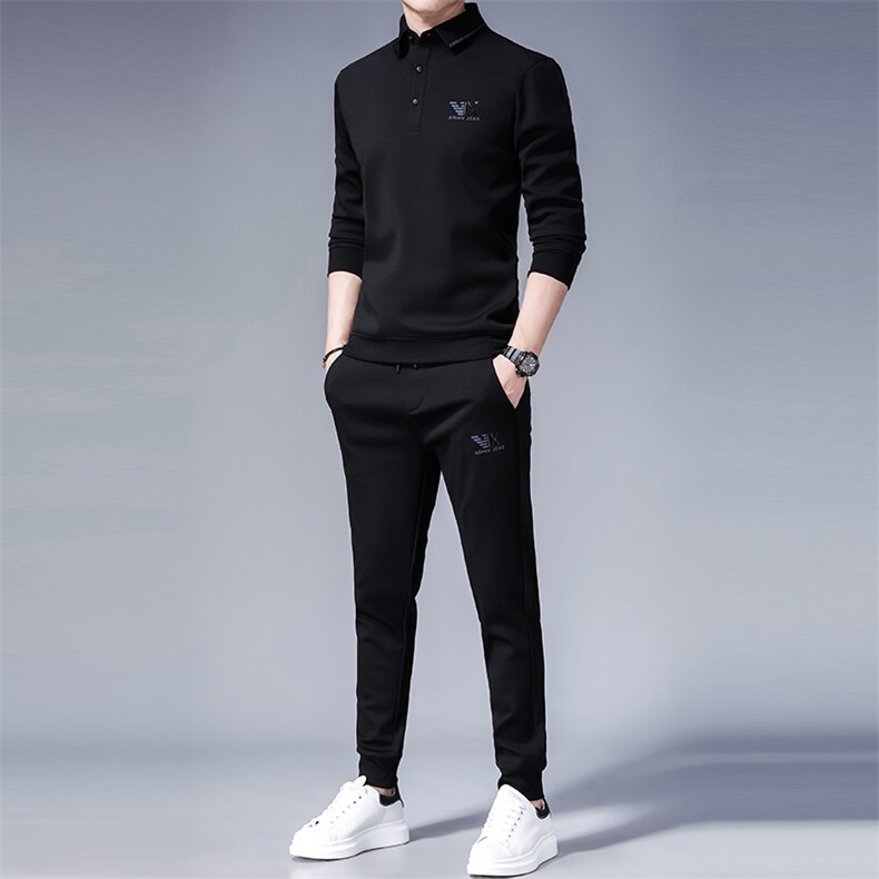 SA8323-2钱塘2020-2中年男士冬季厚款时尚休闲简约百搭套装P152,男装休闲套装,钱塘207-2