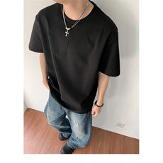 美式夏季潮牌简单t恤男款圆领短袖小众半袖宽松上衣TT132-P38，男装T恤，星座308B-2