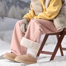 冬季仿兔毛绒直筒冲锋滑雪裤男女防寒休闲登山裤D7048-TP5088，男装休闲裤，电商A102