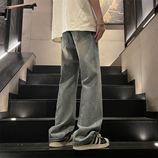 夏季新款上新高街微喇牛仔裤K622P50，男装牛仔裤，电商D325