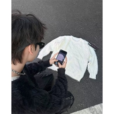 秋冬加厚水貂毛半高领毛衣男慵懒风M565P52，男装针织衫/毛衣，星座1116-2