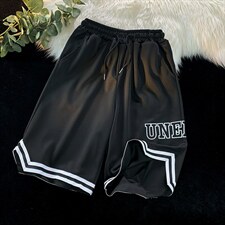 夏季运动篮球短裤男ins宽松过膝五分裤潮流美式休闲裤K3547-P24，男装休闲裤，星座512-2