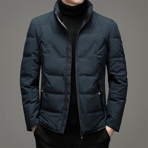 羽绒服中年男士常规款冬季商务休闲鸭绒外套21新款ZELD9812-P260图片