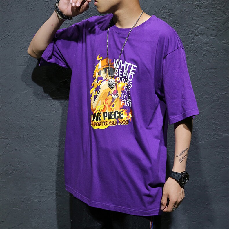 T恤卡通动漫圆领常规2021年青春流行小清新夏季短袖休闲宽松,男装T恤,星座802