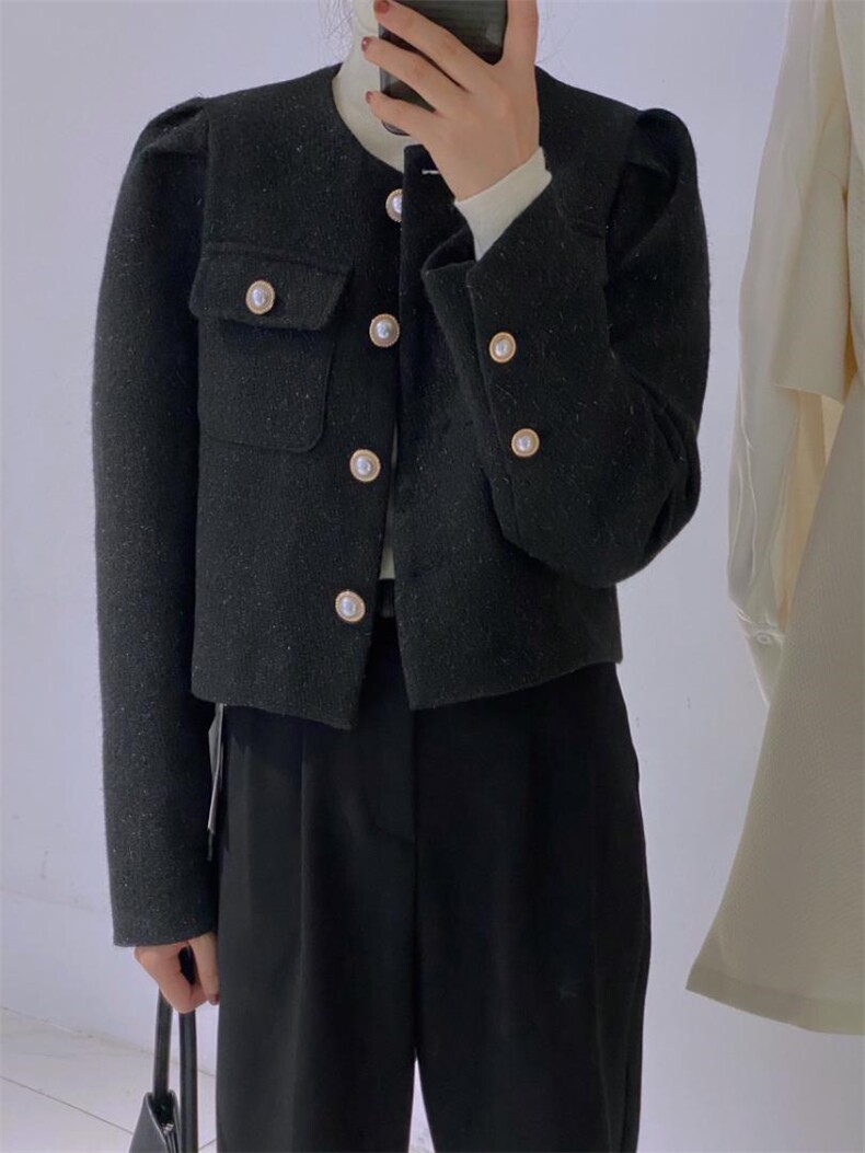 羊毛小香外套，其它，驿谷