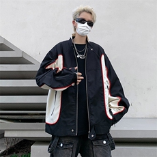 秋冬新款日系宽松夹克棒球服男女ins潮牌美式飞行服外套JK903，男装夹克，星座1116A-1（原606A）