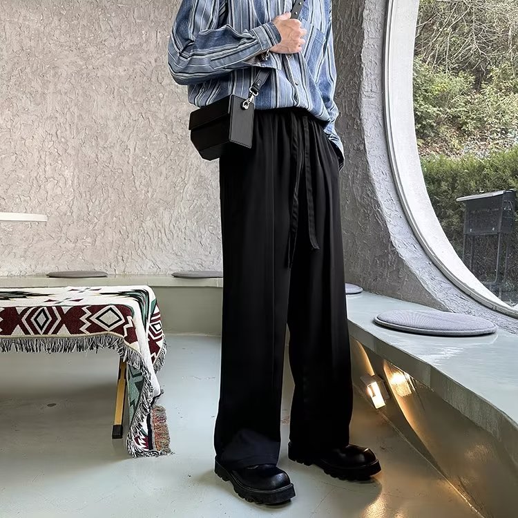 23夏季冰丝潮牌设计师款直筒休闲裤西裤XK200-P38,男装休闲裤,星座1109-3