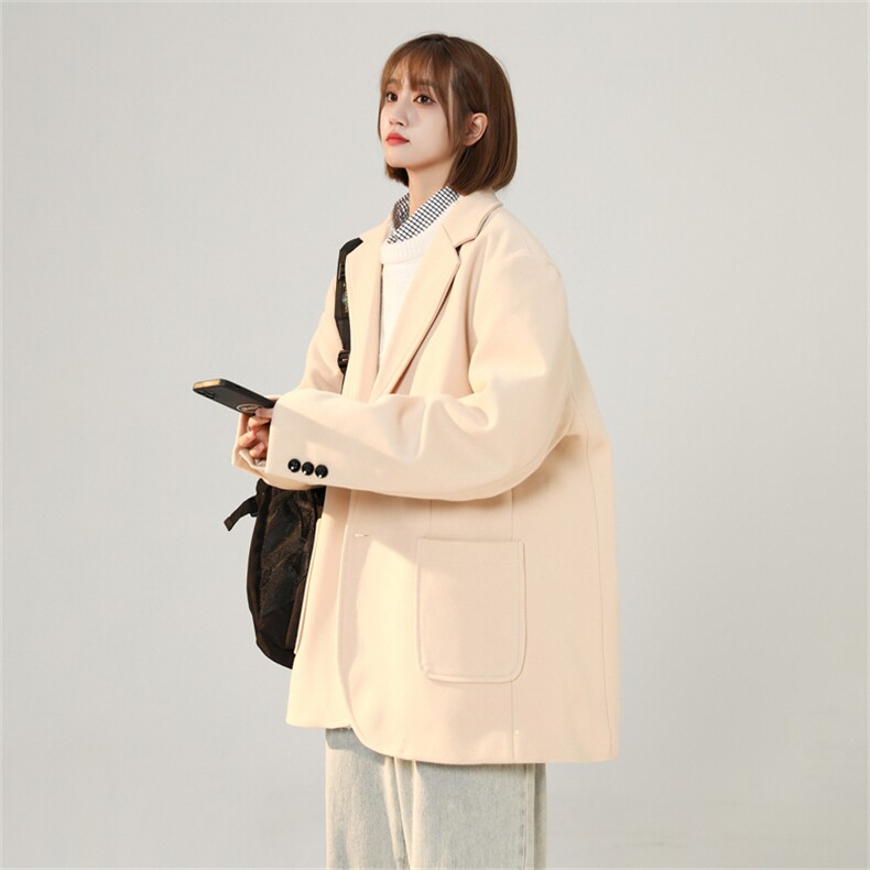 N6169/P95加棉P105冬季中性风开叉呢料毛呢西服男女外套呢大衣,男装西服,电商A141