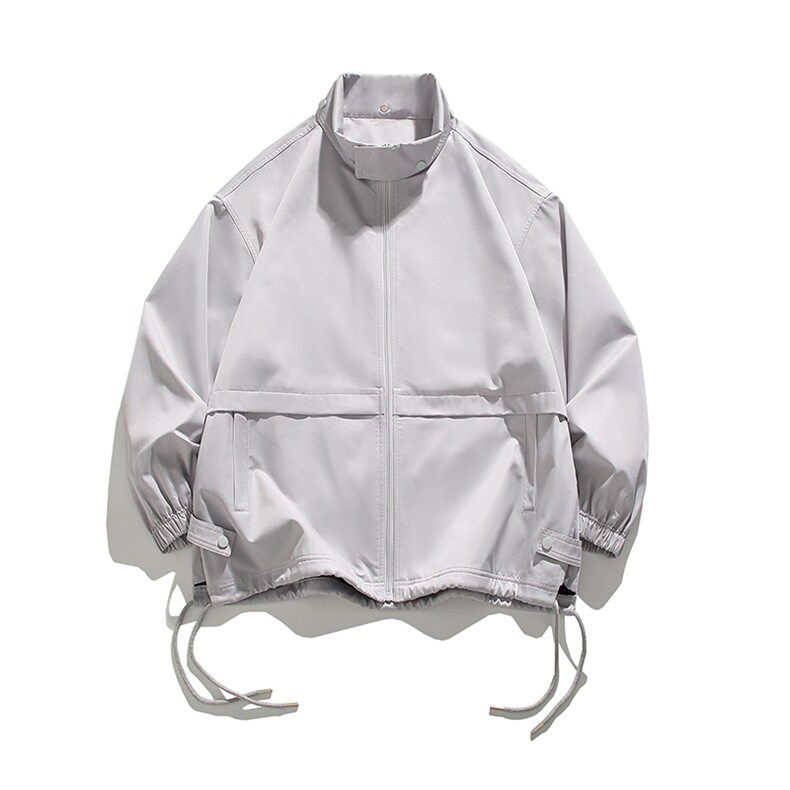 直播2025春新款潮流时尚日系立领夹克男白底JK5030P85，男装夹克，电商A030-1