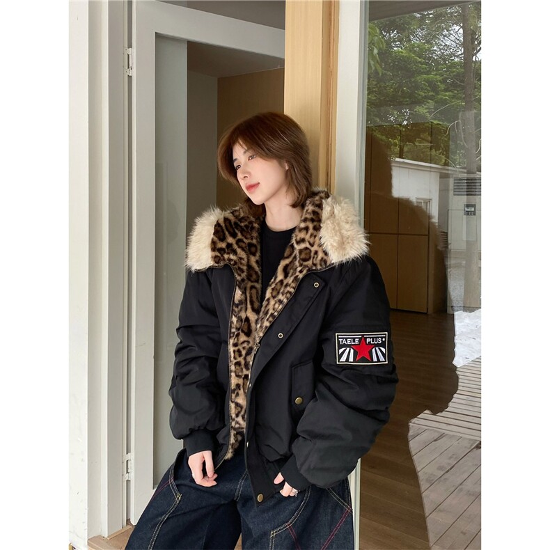 1506-1/GM50360/P102拼接毛领棉服中性风座山雕加厚情侣外套,男装棉衣,星座1506A