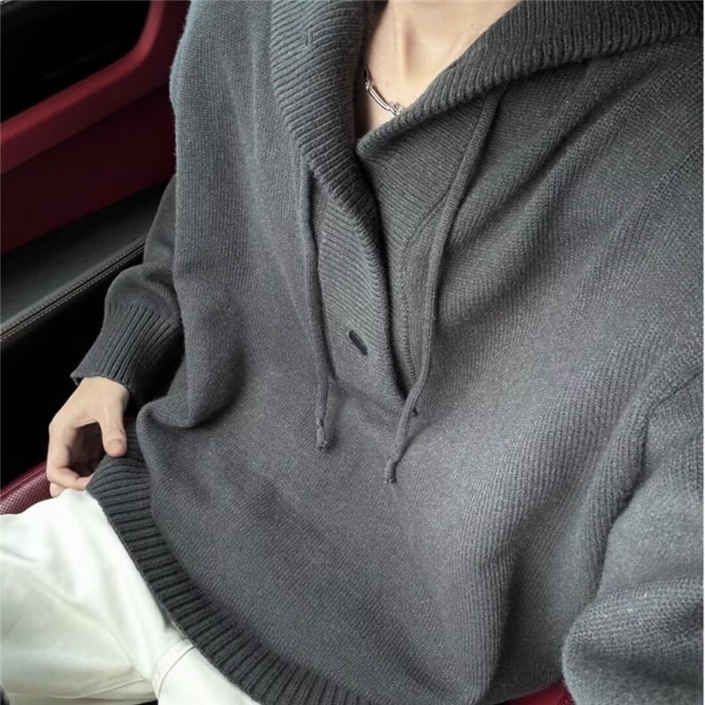 美式毛衣男秋冬季新款慵懒风宽松连帽套头针织衫MY288-P52,男装针织衫/毛衣,星座208-5