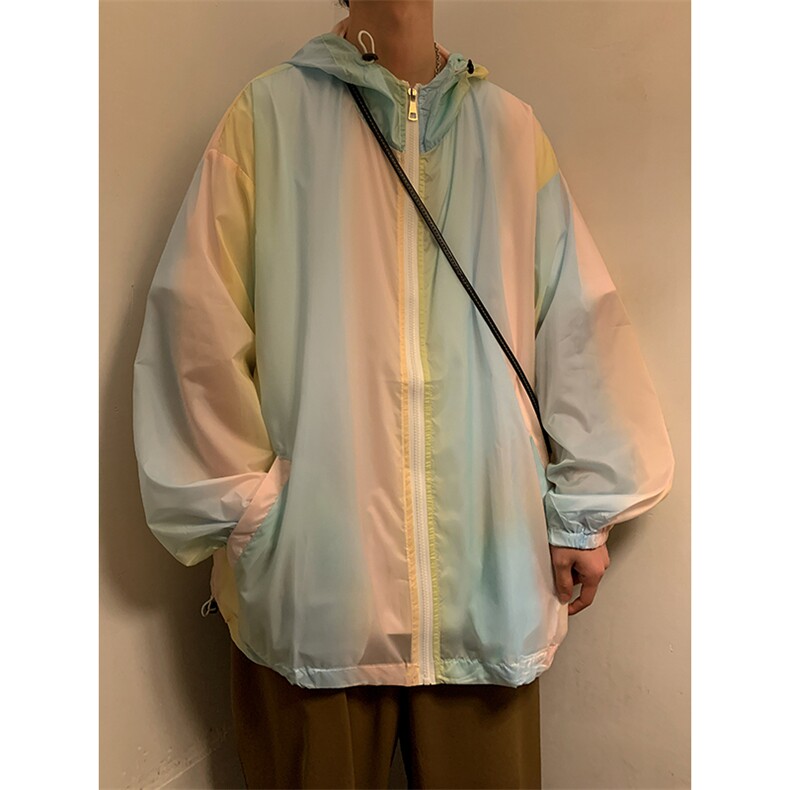 F3050/P38夏款七彩防晒衣男防晒服遮阳运动薄款外套夹克衫薄夹克,男装夹克,电商A141