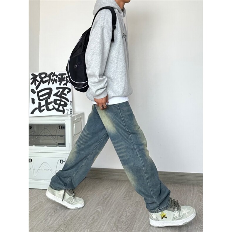 美式牛仔裤男款秋季长裤潮HB27P42,男装牛仔裤,星座1116-2