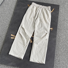 新款夏季宽松休闲直筒裤纯色百搭-LK80100-特批35，男装休闲裤，电商A061