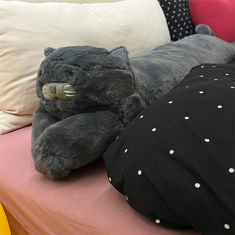 新款兔毛绒超高克重A类婴儿级别-T-B-H懒猫安抚抱枕,女装靠枕/抱枕,一起卖家纺