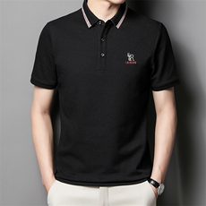 男士夏季短袖POLO衫2023新款时尚潮流简约纯棉短袖T恤男装上衣P50，男装Polo衫，星座1105-3