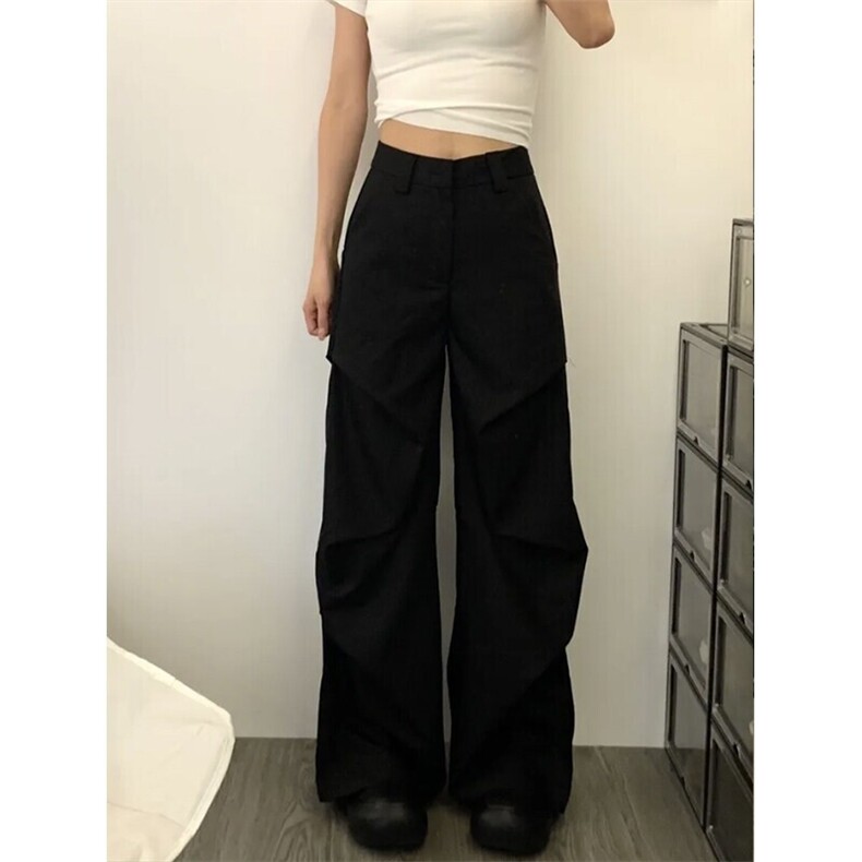 休闲裤男设计感高级感显高长裤子X8065/P61,男装休闲裤,电商D202-1