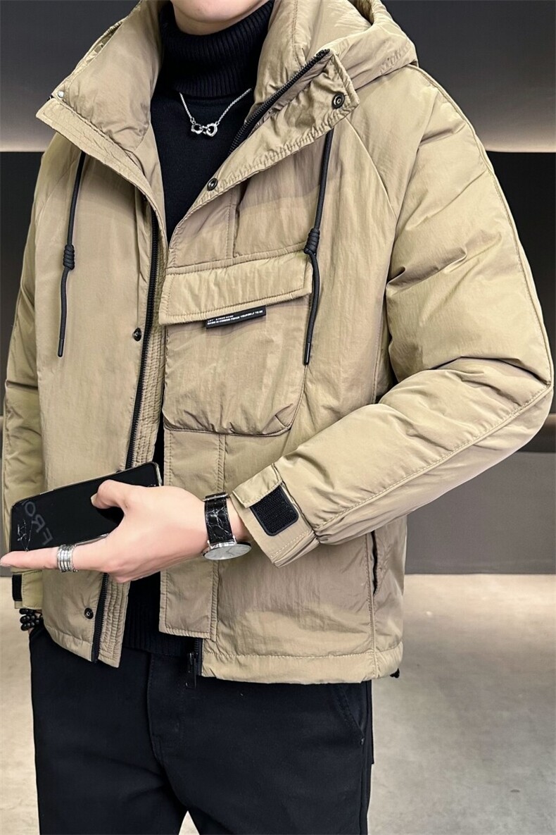 2024新款男士羽绒服冬季连帽简约鸭绒外套B240-YR9817,男装羽绒服,电商B240