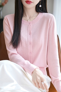 重工烫钻针织miu系开衫女短外套毛衣2025新撞色假两件格雷系上衣图片