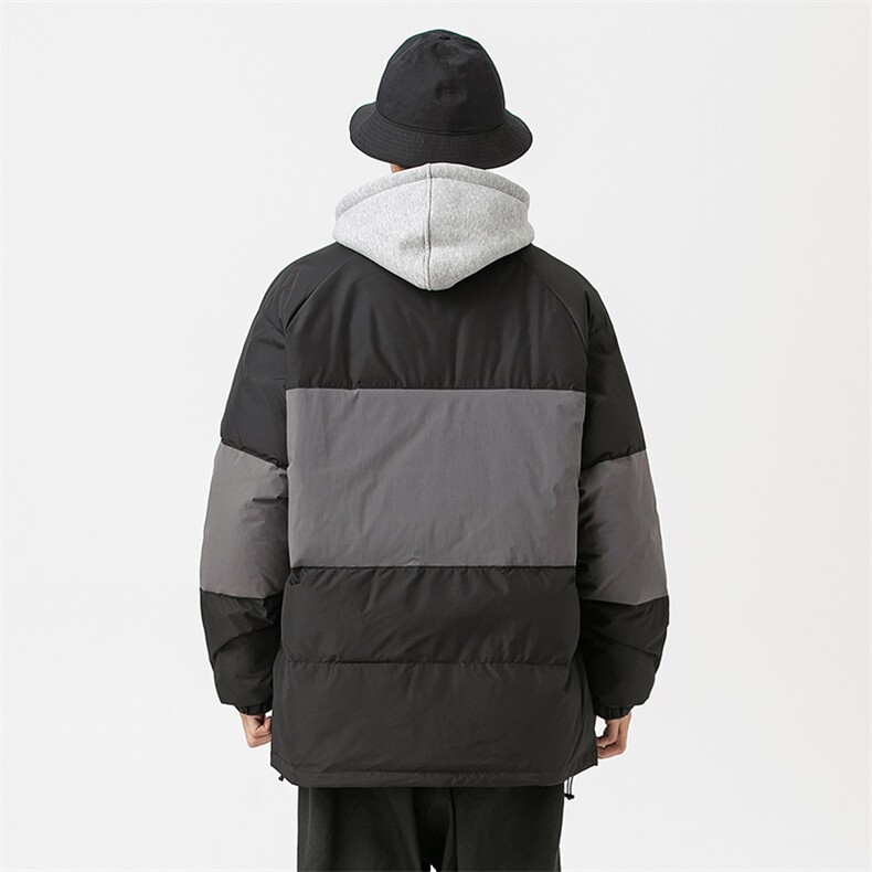 2026冬季新款男日系潮牌立领白鸭绒羽绒服加厚拼色外套YR18-F253,男装羽绒服,电商A101（原外27）
