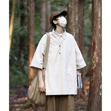 藏青色日系polo衫男短袖美式复古T恤工装机能外套山系冲锋衣夏季，男装T恤，星座308B-1
