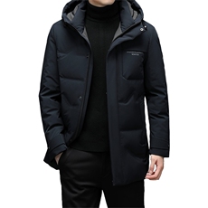 冬季新款中年男灰鸭绒羽绒服男冬休闲爸爸冬装外套DFLDY7006-P320，男装羽绒服，电商B212（原钱塘6029）