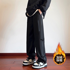 冬季加绒加厚冲锋裤男直筒宽松男士休闲裤潮长裤A266-JRK8021-P48，男装卫衣，电商A266