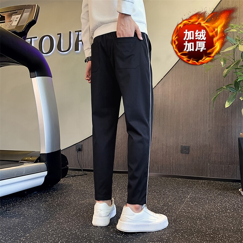 309A-2-JR2067-P75常规P65韩版社会小伙直筒休闲裤男士店主风卫裤,男装休闲裤,星座313B-2(原星座309A-2)