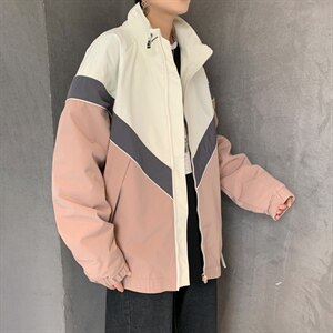 2021春季 男士休闲港风外套男 潮流夹克外套男宽松拼接 9208-P75图片