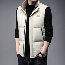 B89277锦纶面料精品90鸭绒男士羽绒服马甲舒适保暖休闲必推款式，男装羽绒服，钱塘207-3