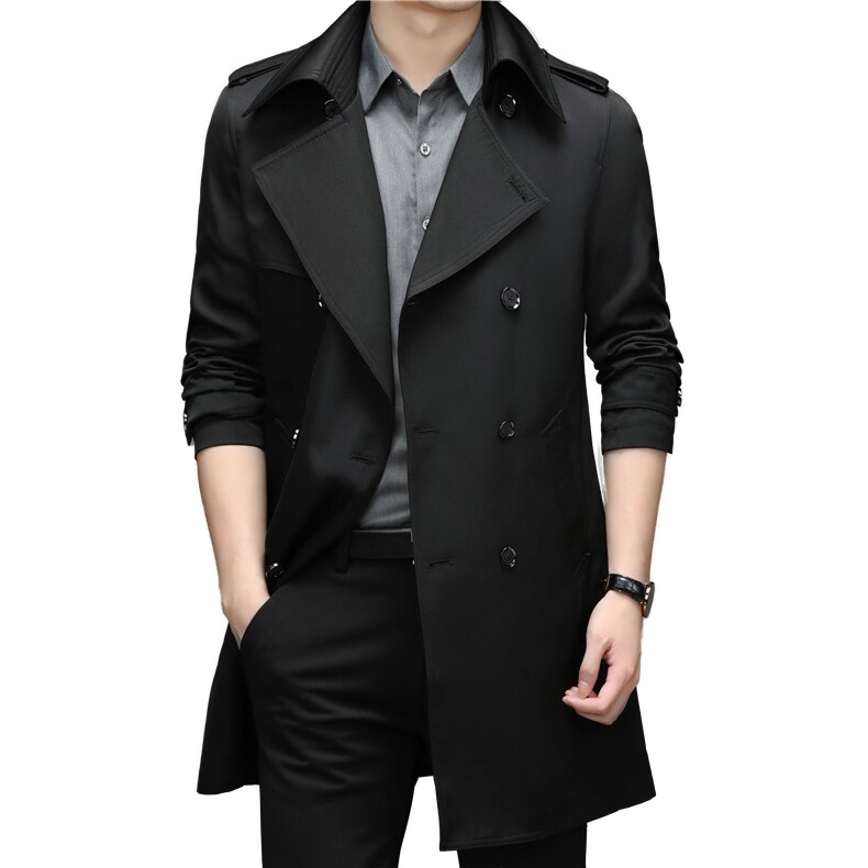 YYA9198秋冬新款男士风衣中长款加棉外套商务男装P200,男装风衣,电商B360