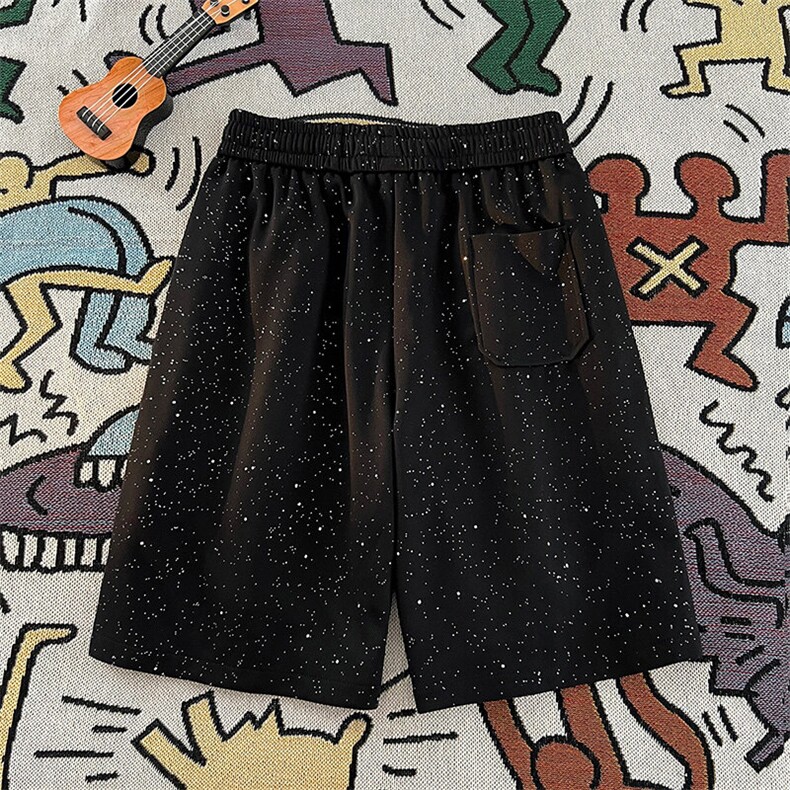 抖音品质夏季满天星短裤休闲宽松五分裤A146-YK11特p20量大优,男装牛仔裤,HDA146