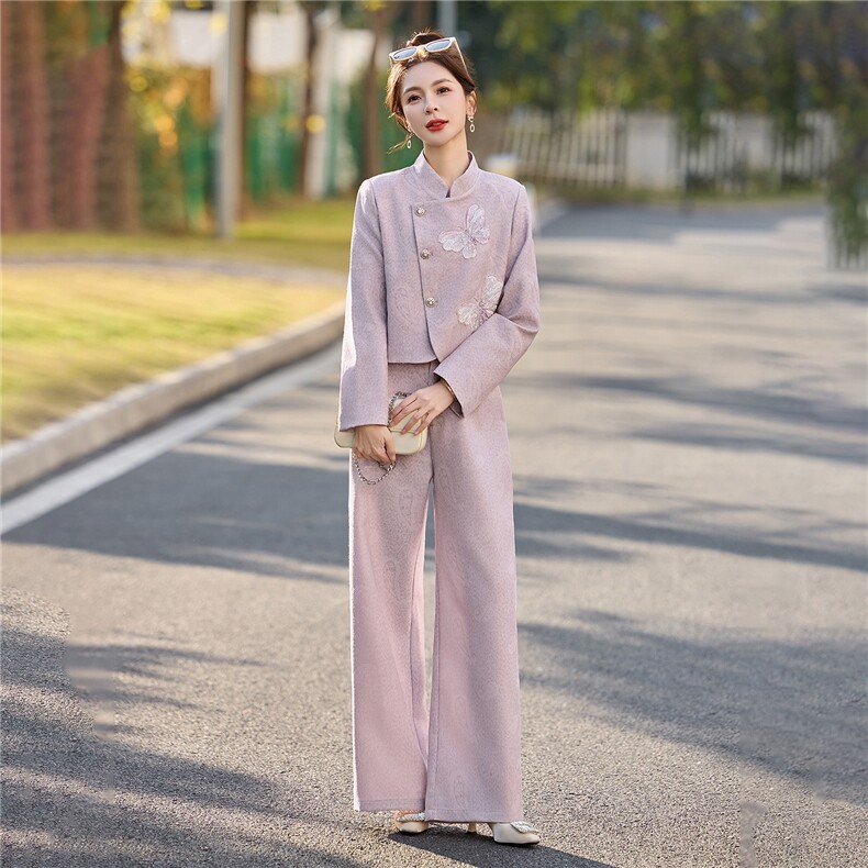 2026春季新款淑女气质御姐炸街两件套套装,女装套装/套裙,伊仟回