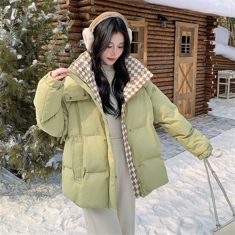 现货绿色羽绒服女90白鸭绒2025冬新303-Y6869绿-P320-K468,女装羽绒服,宁宁家