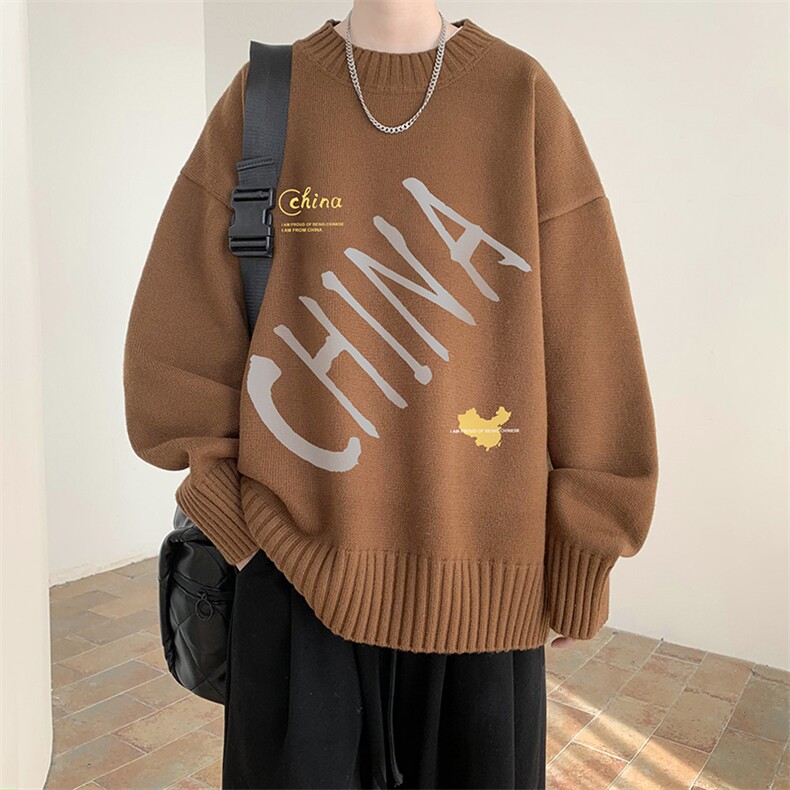 半高领毛衣男士大码针织衫男毛线衣男M18208-P45加绒款-P65,男装针织衫/毛衣,电商A040