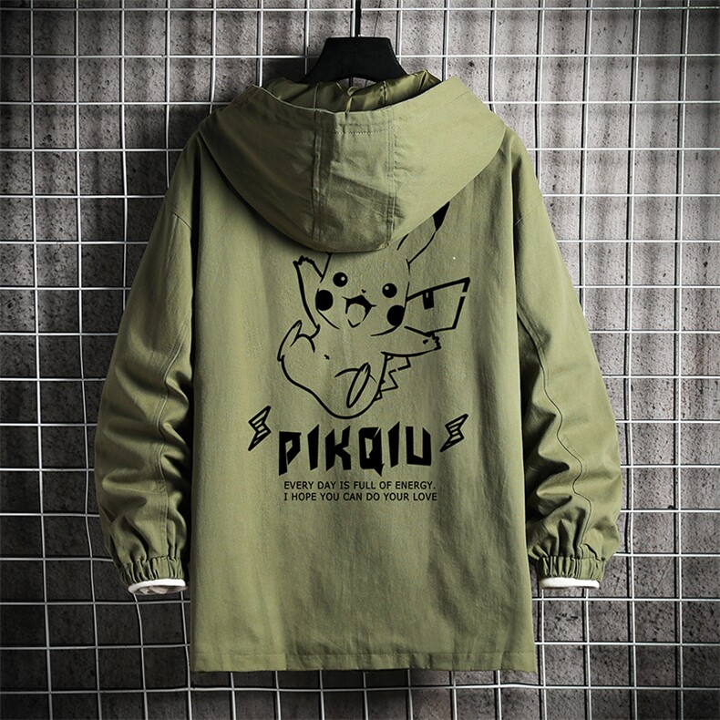 JK41078-P85加棉款-P115纯棉连帽夹克男士大码工装夹克男网格,男装夹克,电商A040A