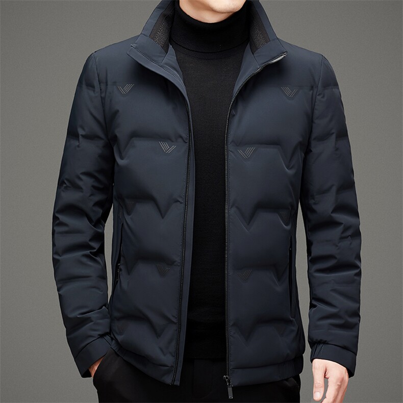 BAMJ-2175钱塘2020-2秋冬季厚款羽绒服中年男士休闲简约外套P288,男装羽绒服,钱塘207-2