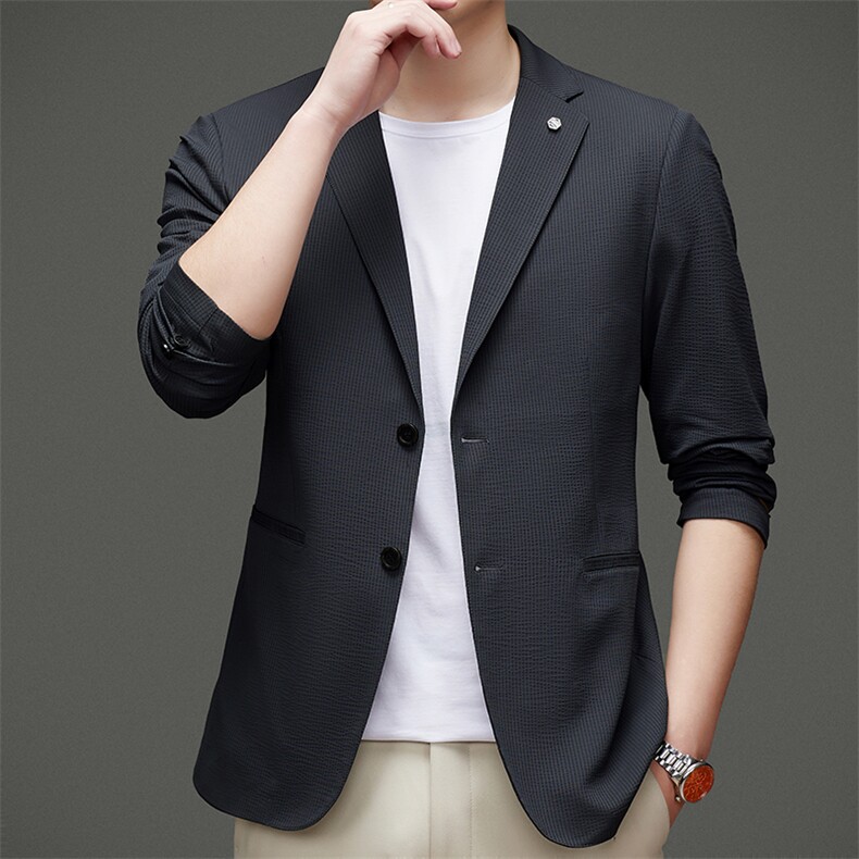 DJ2219钱塘2020-3秋冬季商务休闲商务简约中年男士西服外套P152,男装西服,钱塘207-3