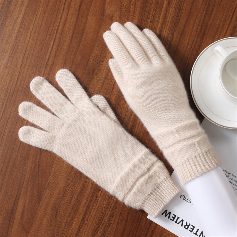 2025时尚百搭通勤休闲纯色羊毛手套，手套，九月九羊绒
