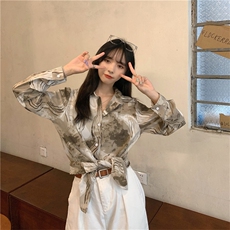 TC698-P45港味复古chic盐系长袖衬衫女2025春季设计感小众别致，女装衬衫，星座617A-2