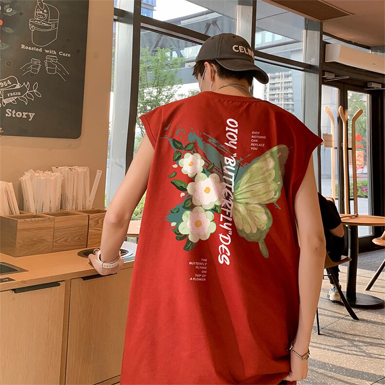已注册薄荷曼波直播抖音重磅纯棉250克男无袖背心T恤T539P28控39,男装T恤,电商C408(原B339-1)