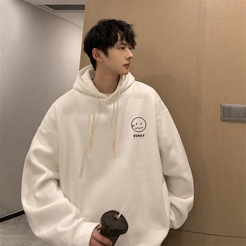纯棉连帽卫衣男大码运动帽衫宽松薄WY2072-P35,男装卫衣,电商A040
