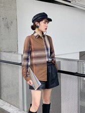 加绒衬衫，女装衬衫，依伊贝诺