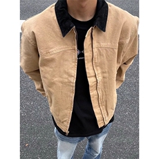 底特律工装夹克男2025春季宽松撞色翻领休闲圣达菲外套潮JK9008，男装夹克，星座516A